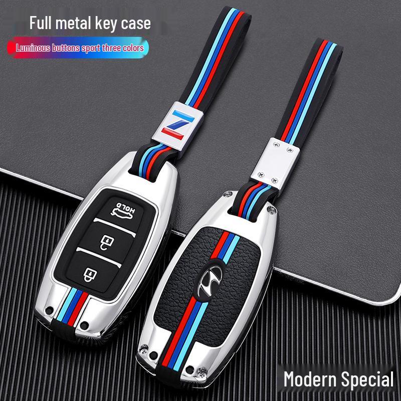 Elantra Key Case for Hyundai: Metal Shell for Mistra/Festa/ix35 Models 2022