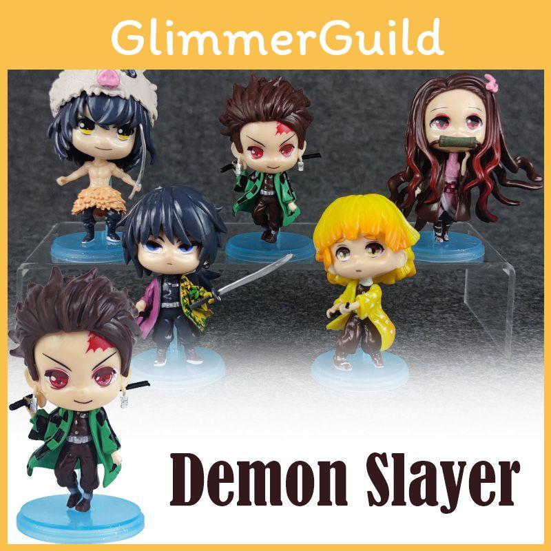 Unique Demon Slayer Q Doll Collectibles Perfect For Otaku Themed Desktop Decor