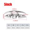 5inch 6inch  Marine Mooring Folding Cleat 316 Stainless Steel High Mirror Polished Glossy Boat Deck Folding Cleats Parts