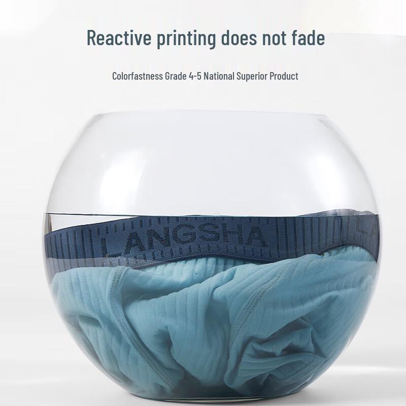 Langsha Men's Cotton Antibacterial Boxer Briefs