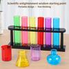ABS Plastic Graduated Test Tubes Set Clear ABS Droppers Pipettes with Scale for Liquid Transfer School Lab Experiments