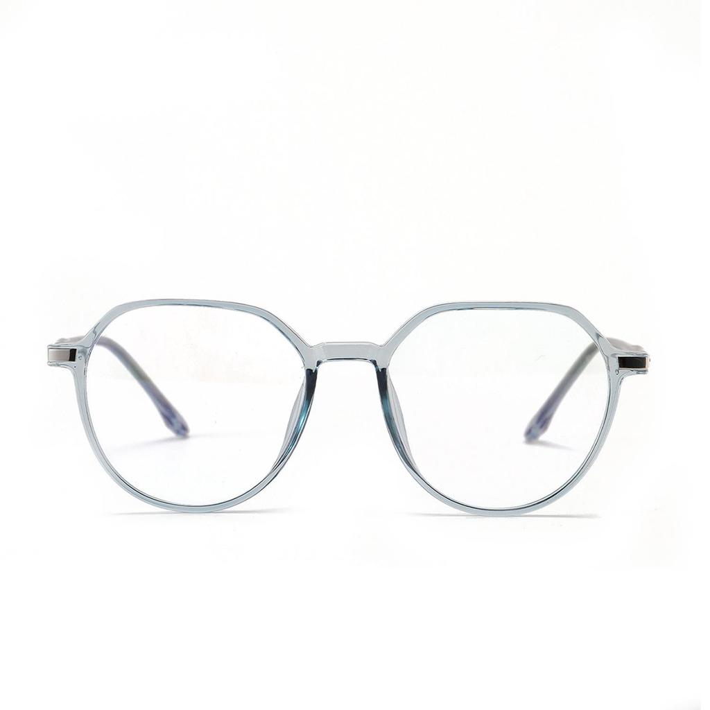 Xunge TR75203 Oval Transparent Student Glasses with TR90 Flat Lens