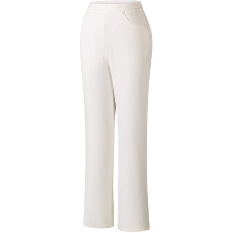 Anta Champion All-Weather Series Solid Color Elastic Soft Simple Sports Long Pants Women bottoms 162620516-1 S