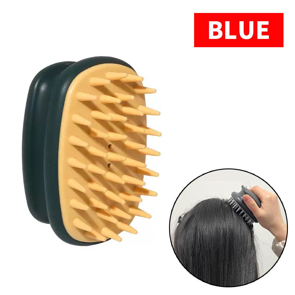 1PC silicone massage hair brush - detachable cleaning - unisex - manual massager