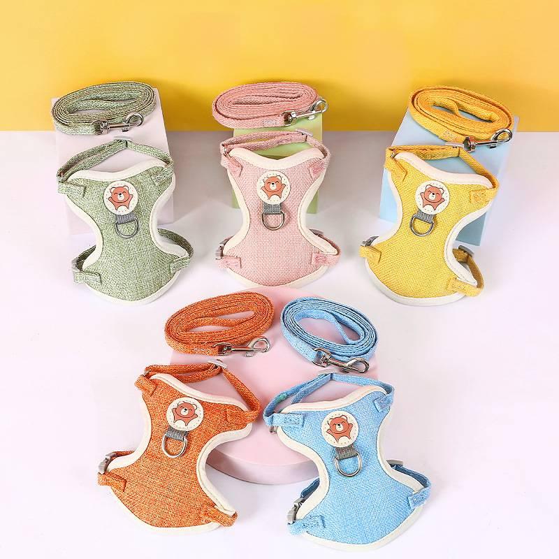 Adjustable Pet Chest Harness Vest-style Cat Leash Suitable For Small And Medium Dogs Wholesale Dog Leash