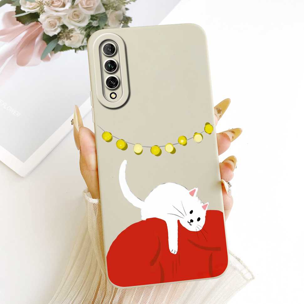 For Huawei Y9s Case Stylish Pretty Girls Flower Cover Soft Silicone Case For Huawei Y9s Y 9s STK-L21 STK-LX3 STK-L22 Back Cover