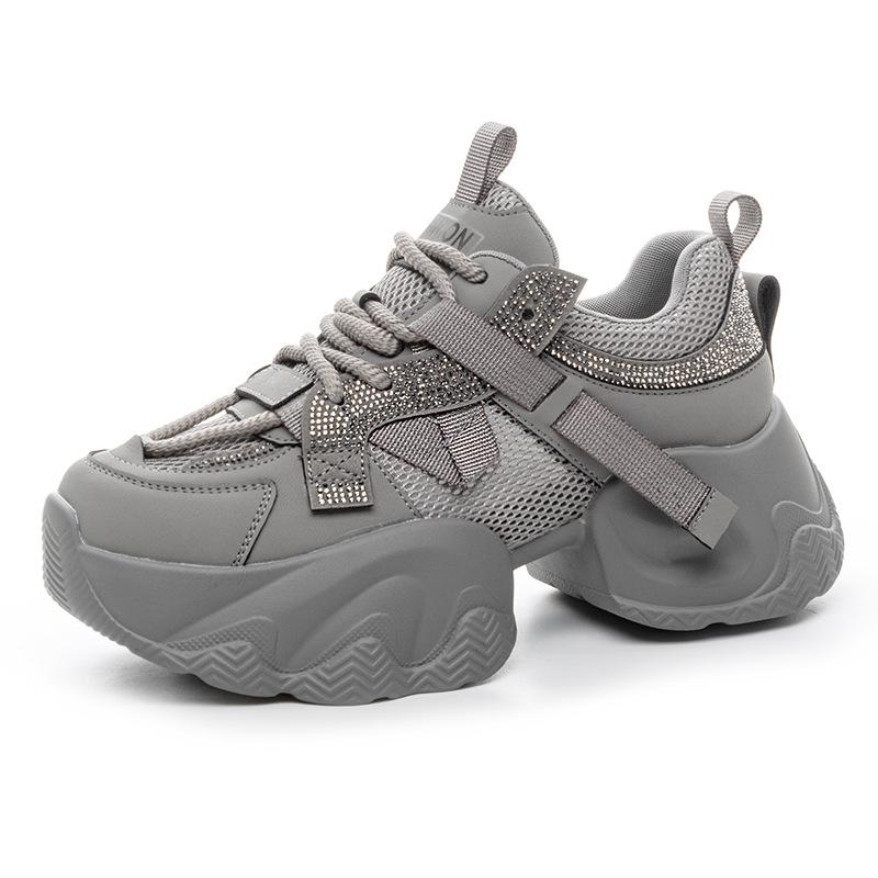 Thick Soled Mesh Dad Shoes, Women's 2025 Summer New Versatile Thin Style, Small and Popular Breathable Sports and Leisure Shoes