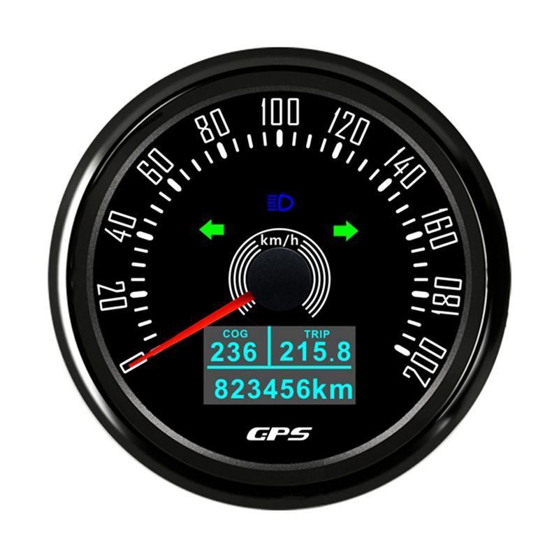 

Portable 85MM GPS Speedometer With GPS Antenna 7Colors Backlight Digital LED Odometer Gauge For 12V24V Car Boat Marine