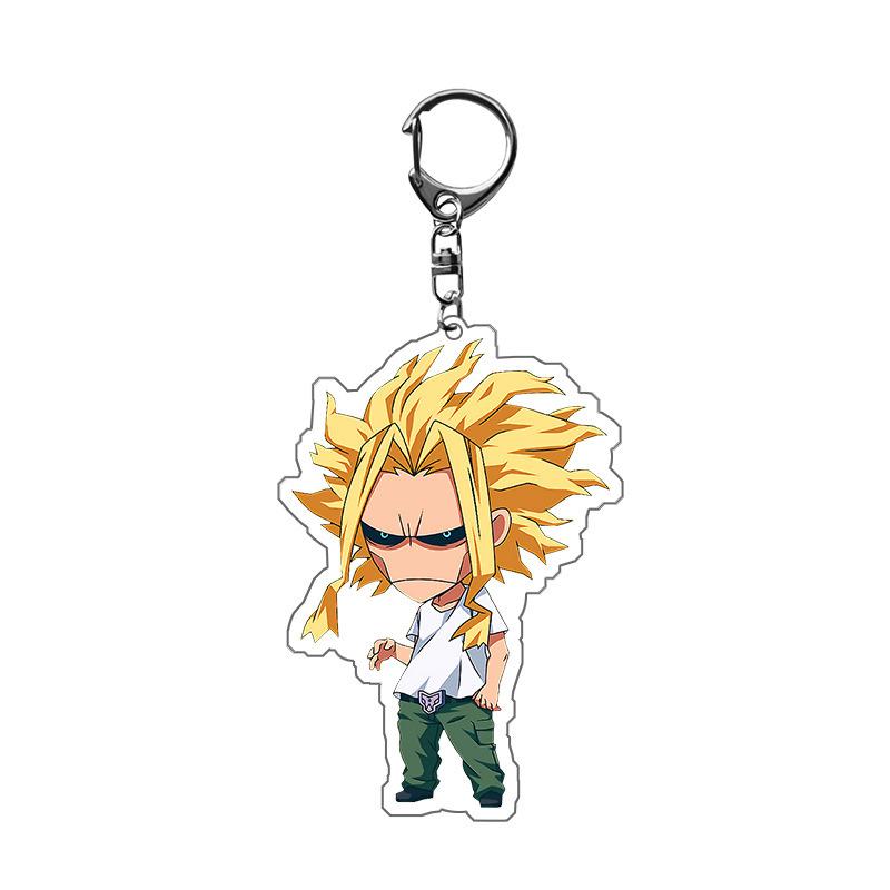 

Boku Academia Version Creative Campus Pendant Multiple Styles Optional School Accessories MY HERO ACRYLIC KEYCHAIN Q no Lightweight Carry Portable 5.5CM