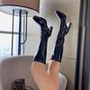 Boots Women's Winter 2025 New Long Skinny Boots High Heel Thick Heel But Knee High Knight Boots