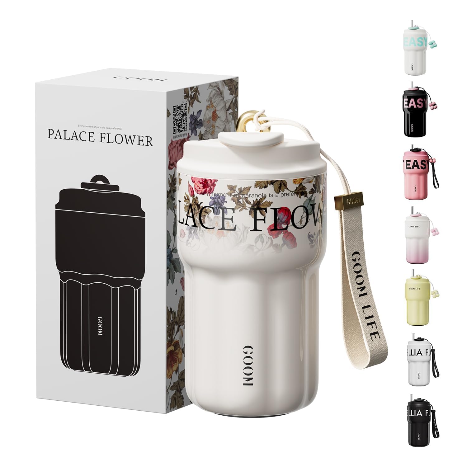 

Кружка для воды GOOM Кофе 316 Нержавеющая сталь Прямая Вакуумная Ремешок Кружка из нержавеющей стали Бизнес Тамблер, Бутылка, Бутылка, Чашка, Сталь, 550 мл, Питье, Изоляция,