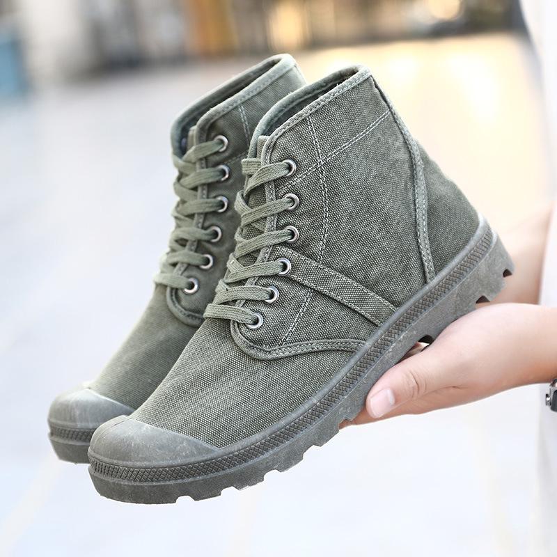 Fashion Autumn Early Winter Boots Men Canvas Shoes High top Casual Shoes Fashion Men's Boots Male Brand Ankle Botas A215