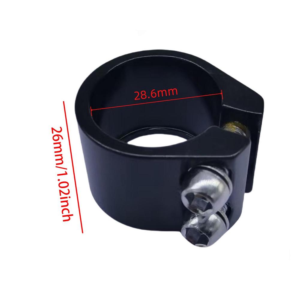 Bicycle Seat Tube Clamp 28.6 Mm High Performance Lightweight Cycling Spare Part Replace Aluminum Alloy Road Bike Seatpost Clamp