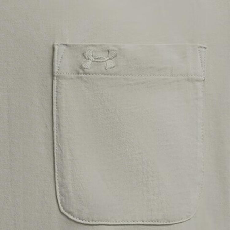 Under Armour Gradient Pocket Crew Neck Moisture Wicking Knit T-Shirt Unisex T-Shirts Quartz-Gray 1389363-251