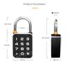 Lacăt cu Combinație Amprentă Parolă 3 în 1 Aplicație Tuya Mini Portabil Lacăt Biometric Încărcare USB Pentru Dulap Bagaje Sală de Sport