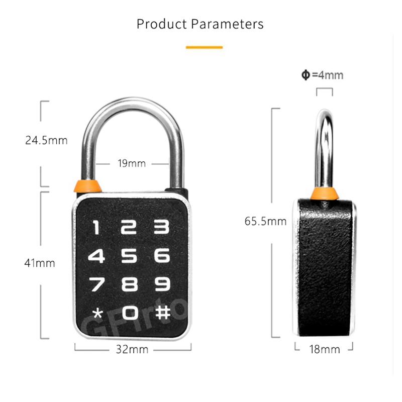 Lacăt cu Combinație Amprentă Parolă 3 în 1 Aplicație Tuya Mini Portabil Lacăt Biometric Încărcare USB Pentru Dulap Bagaje Sală de Sport