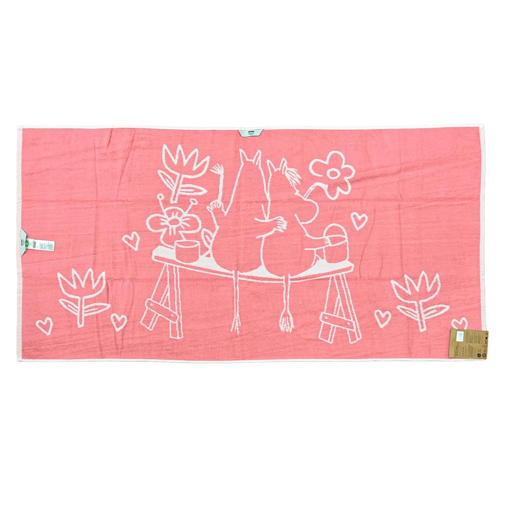 Arabia Bath Towel, 70cm X 140cm, Moomin Love, Pink, 1072617, Scandinavian Style, Finland [Parallel Import]