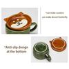Japanese Cartoon Cat Coffee Mug With Lid Cute Breakfast Cup Creative Milk Cup Gift
