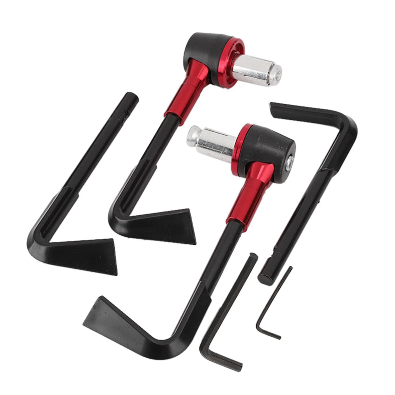 

CNC Motorbike Handgrip Guard Brake Levers Protect Guard Motorcycle Protector Handlebar червоний