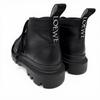Great LOEWE short boots Mid-cut combat boots black leather Women 36 L815285X72 Used