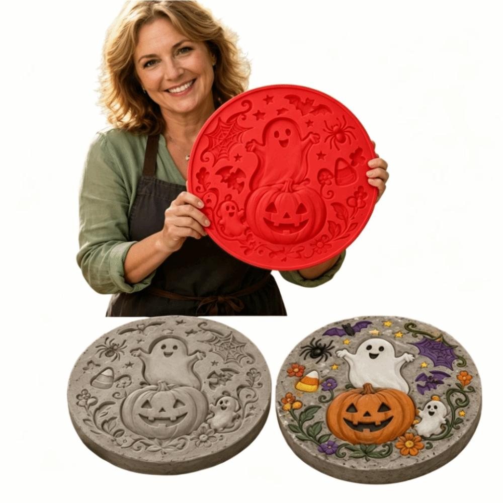 Resin Material Stepping Stone Mold Reusable Garden Path Mold Halloween Mold Walkway Path