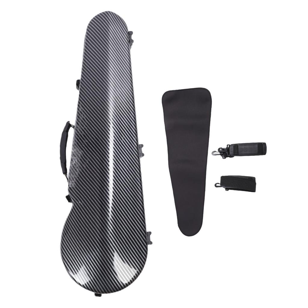 Violin Storage Box for 4 4 3 4 1 2 1 8 Size Lightweight Carbon Fiber Violin Case with Shoulder Straps Built In