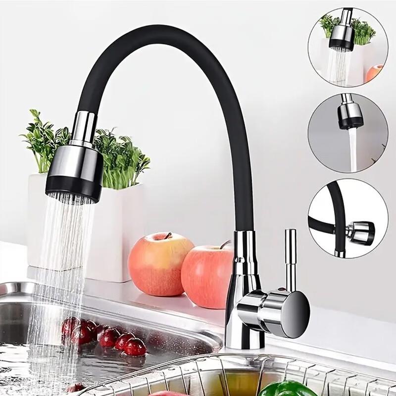 YIXI Kitchen Faucet with Universal Flexible Hose