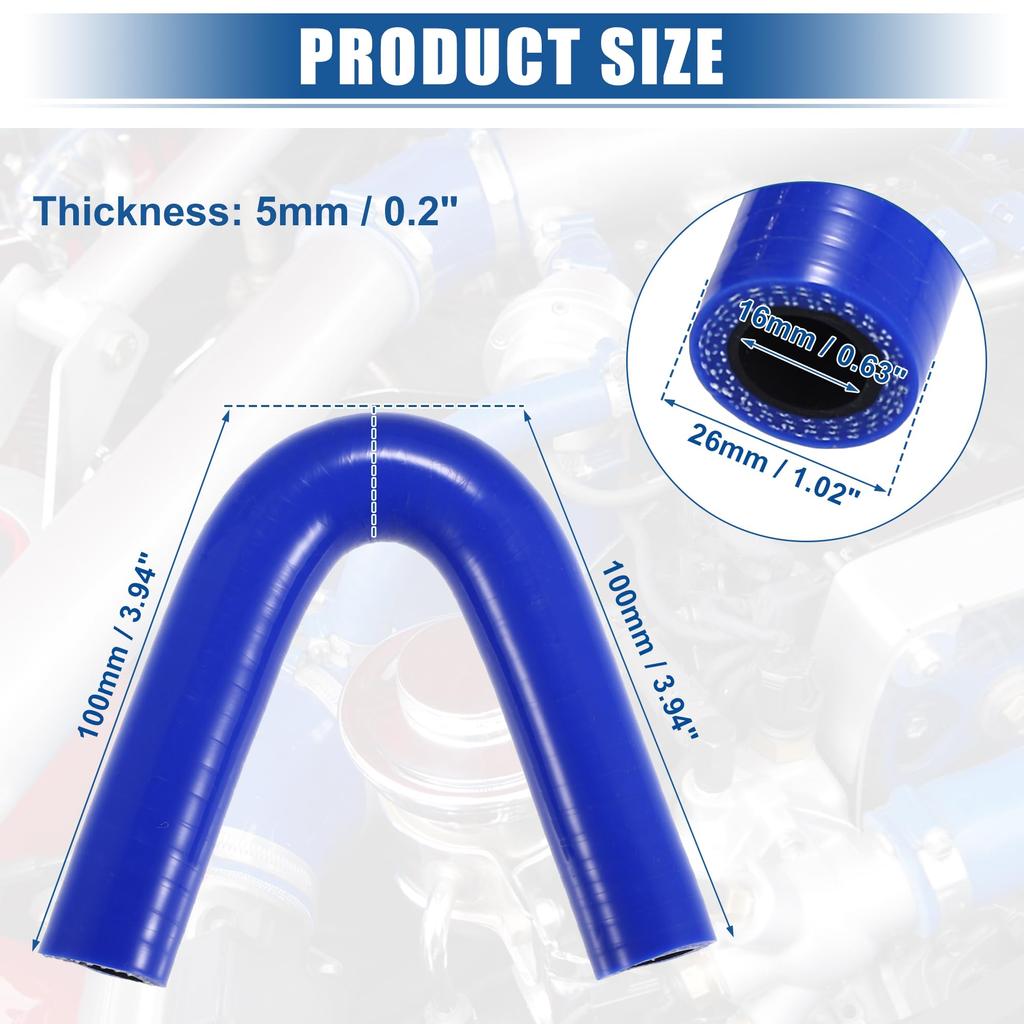 X AUTOHAUX Silicone Hose Silicone Tube Intercooler Turbo Intake Radiator