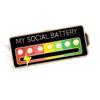 Social Energy Charm, Student Bag, Name Tag, Niche Design, Mood-changing Charm, Badge, Metal Accessory, Gift