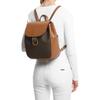 Michael Kors MK Cheryl Monogram Faux Leather Backpack Medium Women backpacks Dark-Brown Acorn-Brown 30F3G2EB2B-252