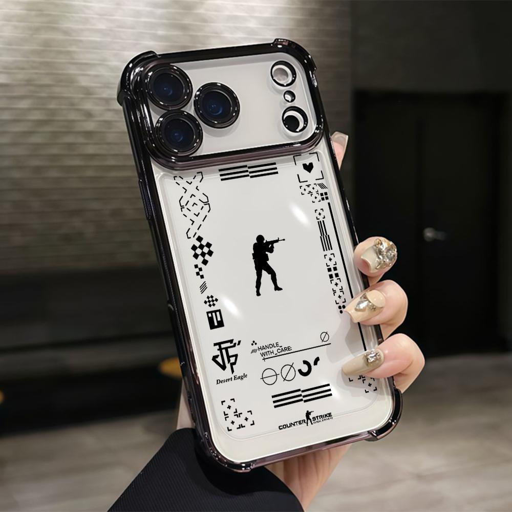 

C-Counter Strikes CSGO Phone Case for Samsung Galaxy S26 S25 S24 S23 S22 S21 S20 FE Ultra Plus 5G Anti-drop Transparent Cover Galaxy S22 Ultra 5G