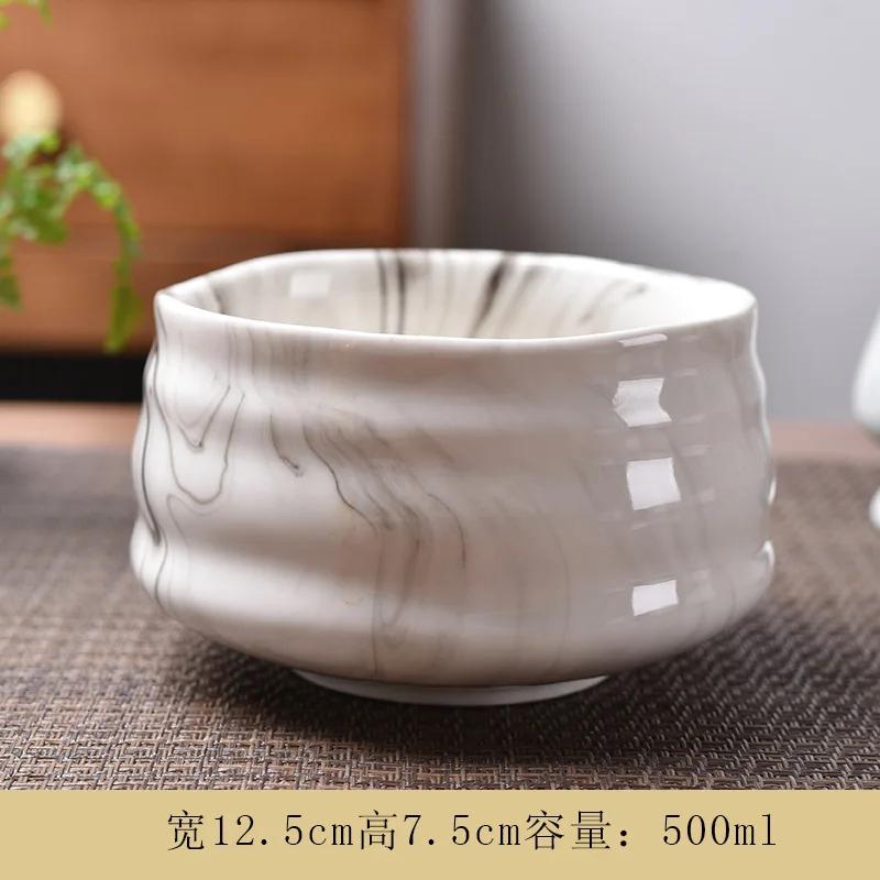 Matcha Bowl Ceramic Tea Set Accessories Tea Set Japanese Tea Ceremony Song Dynasty Tea Salad Soup bowl Special Matcha tea bowl