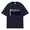 2026 RVCA VA Logo Nadruk Graficzny Streetwear Y2k Harajuku Męskie Damskie Ubrania 100% Bawełna Koszulka Casualowa Oversize Letnia Męska Koszulka