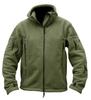 Men's Warm Tactical Fleece Hoodie Jacket Military Polar Thermal Outerwear for Hiking Outdoor