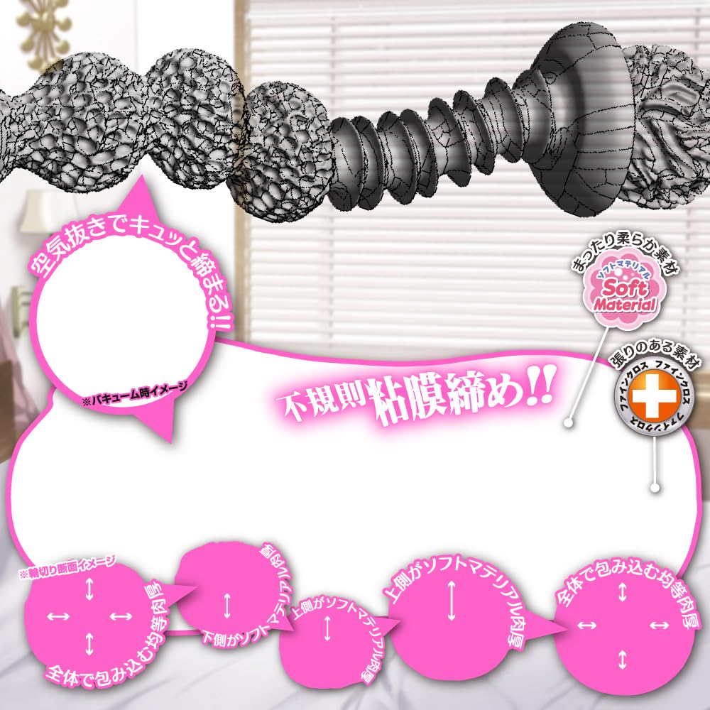 Level 99 Natural Toys Heart Irregular Mucous Membrane Tightening Vacuum Onahole Structure Two-Layer