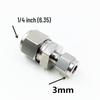 Stainless Steel 3/8 Reducing Ferrule Straight Connector