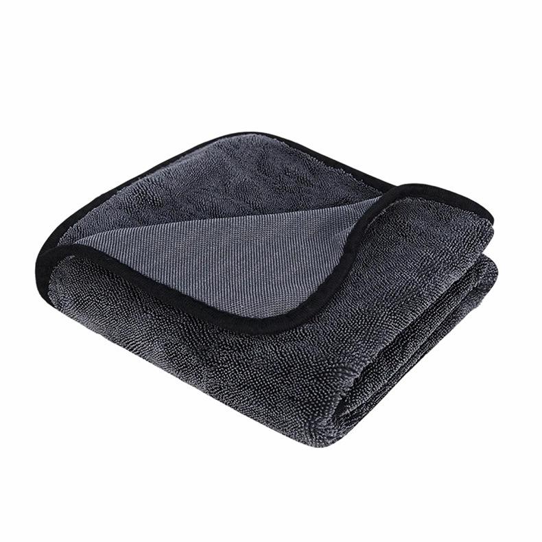 Microfiber Braided Car Wash Towel - Small, Lint-Free, No Marks, High Absorption 500g 30x30