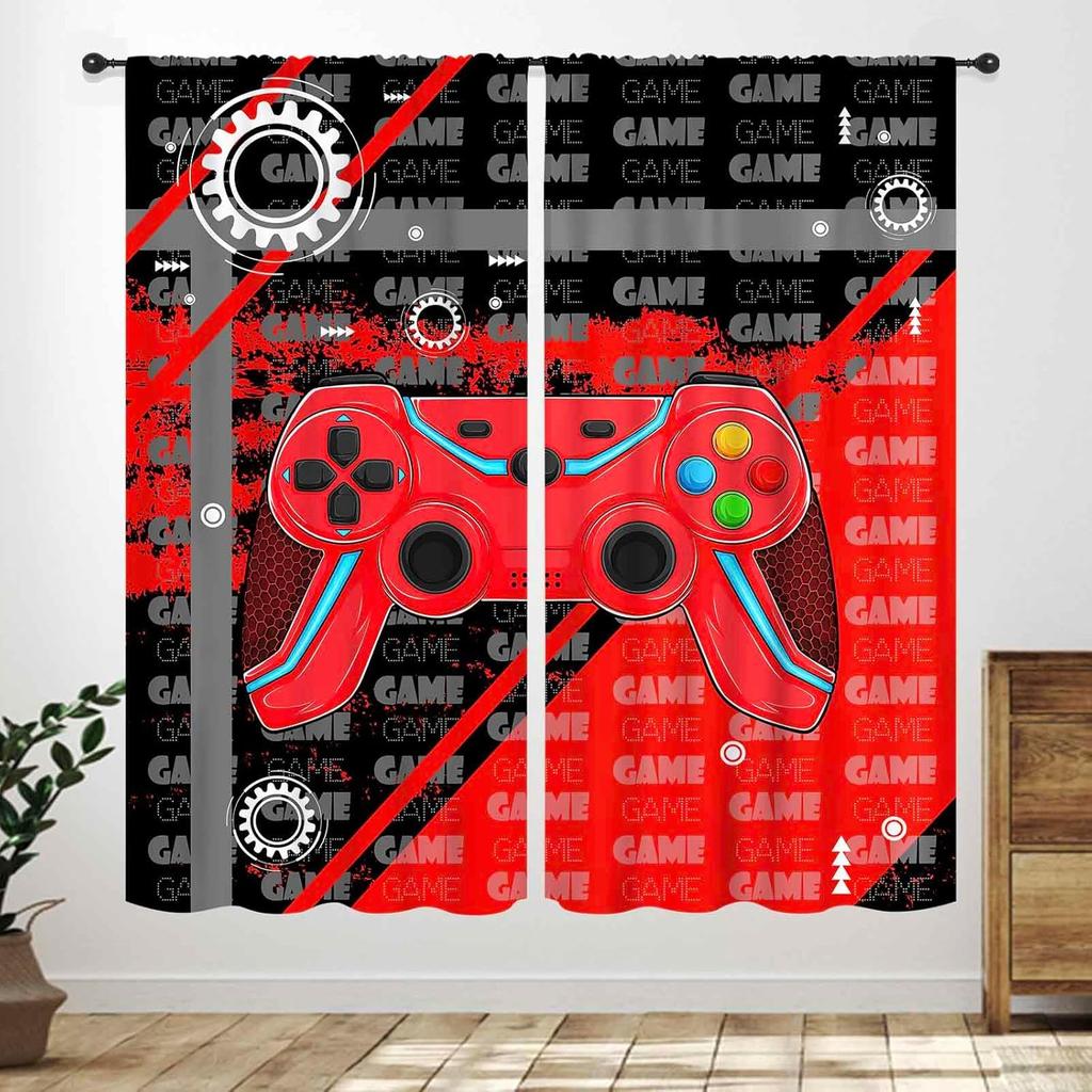 Basketball Curtains Teens Ball Sports Blue Red Flame Match Game Teen Boys Kids Bedroom Living Room Playroom Nursery Curtain For Sitting Polyester