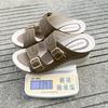 Large size wedge slippers women's summer new hollow belt buckle light outer wear casual sandals women