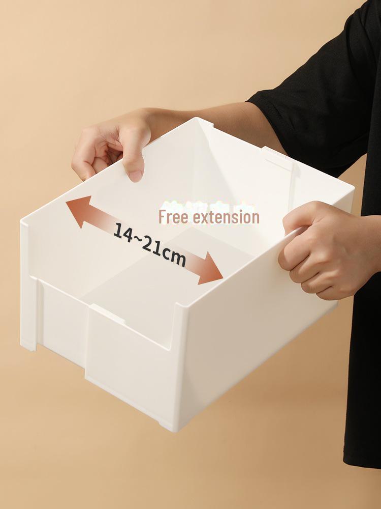 Retractable Kitchen Cabinet Storage Box: Under-Sink, Desktop, Right-Angle Organizer
