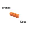 Non-Toxic 40Pcs Moc Assemble Particles 3010 3066 1X4 Bricks Dots Thick 1*4 Building Blocks Diy Educational Creative Toy For Kids