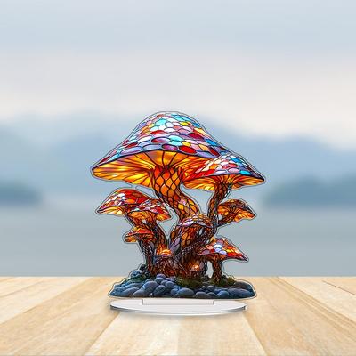 1 Piece of Colorful Mushroom Creative Home Decoration Ornament, Living Room Desktop Decoration Ornament