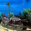 Harz Aquarium Künstliche Hohe Simulation Schiffswrack Dekoration Versteckhaus Aquarium Landschaft Ornament