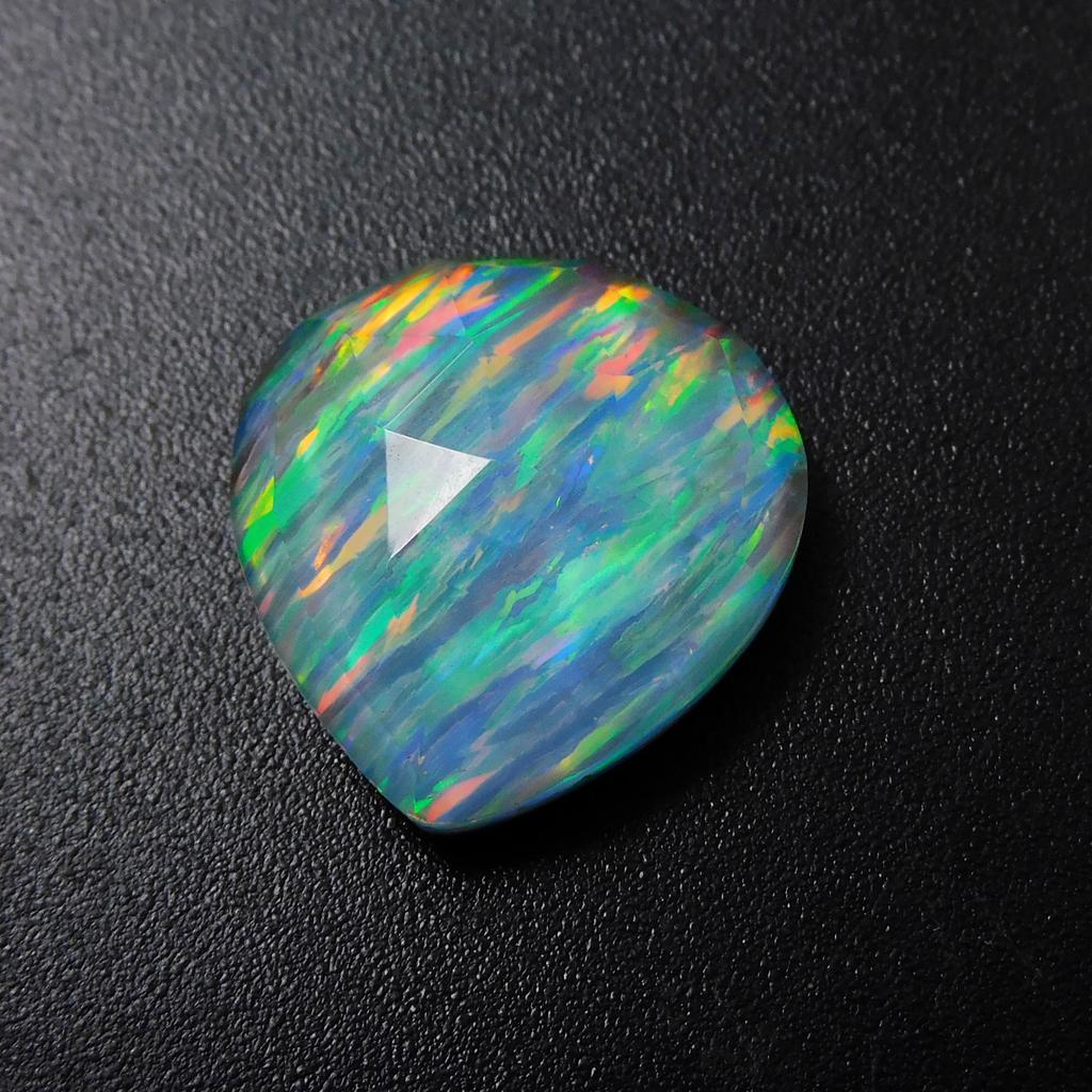 Lab-Created Opal Loose Gemstone Boulder Pear Cut 10.30 Ct Multi Color October Birthday Birthstone