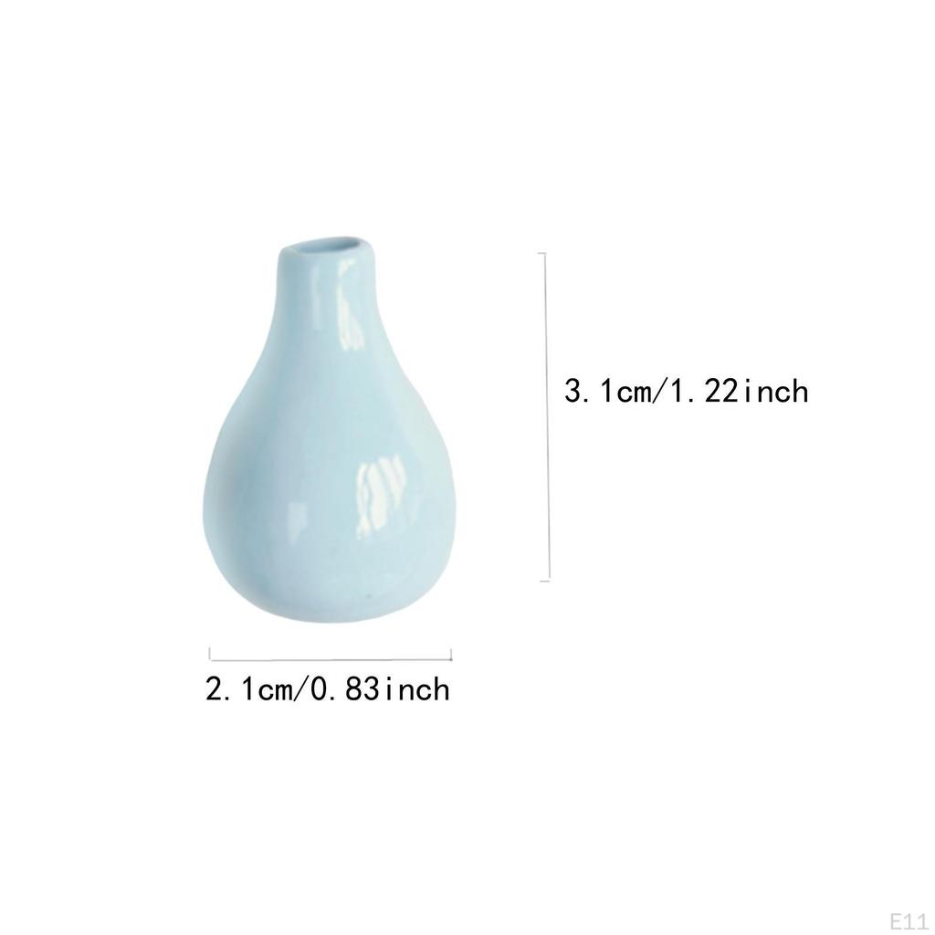 Mini Vase Fridge Stickers Flower Arrangement Cute Interesting Small Ornaments Refrigerator