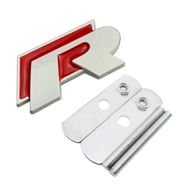 2026 Hot For VOLKSWAGEN VW For Volkswagen VW R Rline Logo Metal Car Grille Emblem Rear Trunk Badge Stickers Polo Golf Jetta Beet