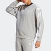 adidas Essential Three Stripes Pullover Sweatshirt Women Sweatshirt Gray IC9905