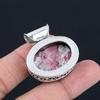 Thulite Gemstone Pendant Solid 925 Sterling Silver Pendant Jewelry Gift For Unisex