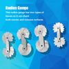 Portable Stainless Steel Radius Gauge External Internal Concave Convex Fillet Gauge Metric Two Types Gauge Set For Tool Makers