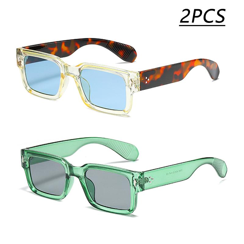 New Fashion Box Sunglasses Simple And Versatile Sunglasses For Men And Women Street Photography Retro Sunglasses 2346